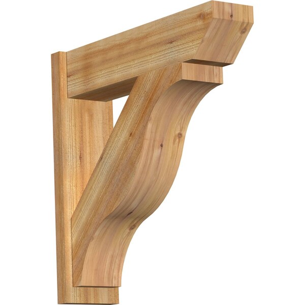 Ekena Millwork Funston Slat Rough Sawn Outlooker, Western Red Cedar, 8"W x 32"D x 32"H OUT08X32X32FST06RWR - main